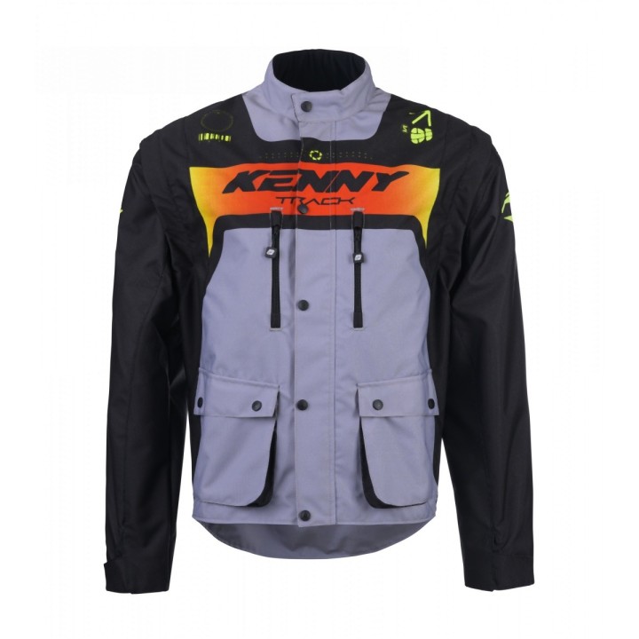KENNY RACING KURTKA ADVENTURE/ENDURO MODEL TRACK GREY/NEON YELLOW