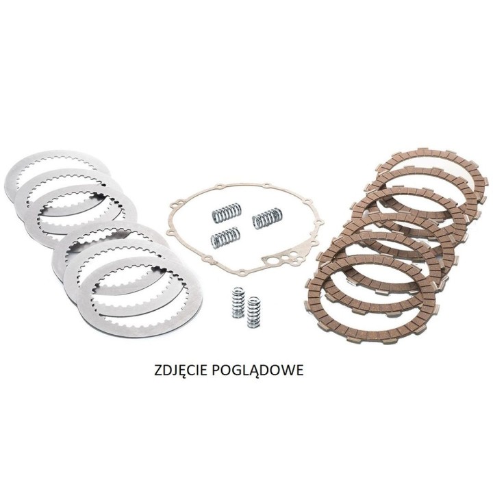 Silnik TRW zf sprzęgło kompletne superkit (tarcze, przekładki, sprężyny, uszczelka) kawasaki klv 1000 '04-'06, suzuki dl 1000 v…