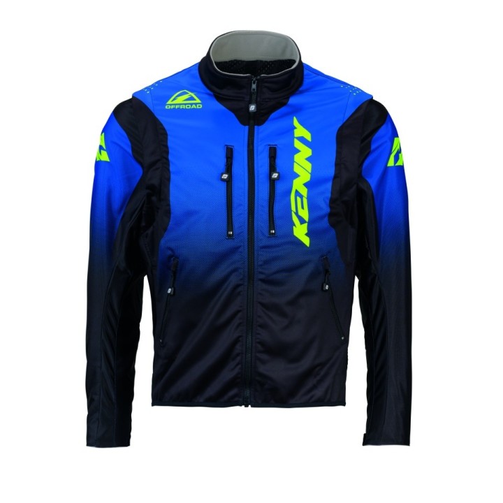 KENNY RACING KURTKA ADVENTURE/ENDURO SOFTSHELL BLUE NEON YELLOW