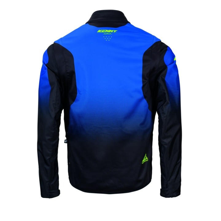 KENNY RACING KURTKA ADVENTURE/ENDURO SOFTSHELL BLUE NEON YELLOW
