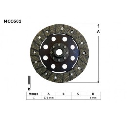 Silnik TRW zf tarcza sprzęgłowa bmw r 50 / 60 69-73, r 75 69-80, r 90 73-76, r 100 76-80, (EBS6603)