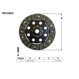 Silnik TRW zf tarcza sprzęgłowa bmw k 75 c / rt / s 85-96, (EBS6604)