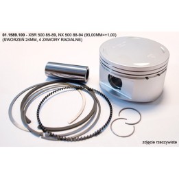 Silnik PROX tłok honda xbr 500 85-89, nx 500 88-94 (93,00MM=+1,00) (sworzeń 24MM, 4 zawory radialne)
