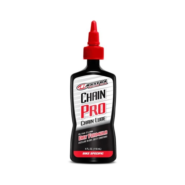 MAXIMA RACING OILS OLEJ DO ŁAŃCUCHA ROWEROWY BIKE CHAIN PRO DRY FORMULA NA SUCHE WARUNKI 118 ML (12) (AKC)