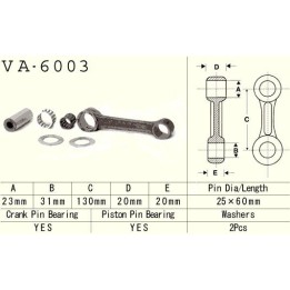 Silnik VESRAH korbowód yamaha yz 250 (YZ250) '83-'89 (VA6003) (made in japan)