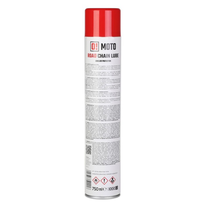 OMOTO SPRAY SMAR DO ŁAŃCUCHA 750ML ROAD O! CHAIN LUBE (O!MOTO) (OLE-006)