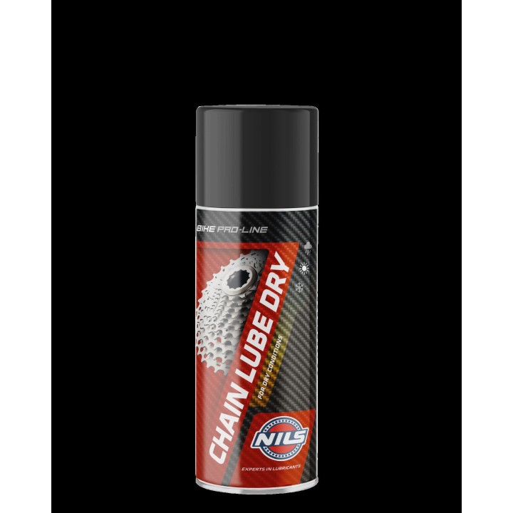 NILS CHAIN LUBE DRY SMAR DO ŁAŃCUCHA ROWEROWEGO NA SUCHE WARUNKI 400ML (AKC)