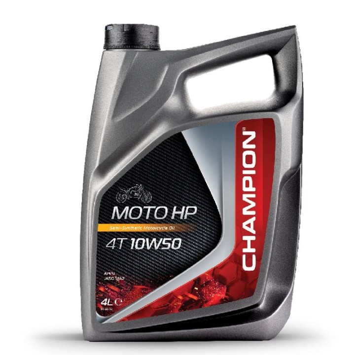 CHAMPION OLEJ SILNIKOWY MOTO HP 4T 10W50 4L MA2 PÓŁSYNTETYCZNY (AKC)