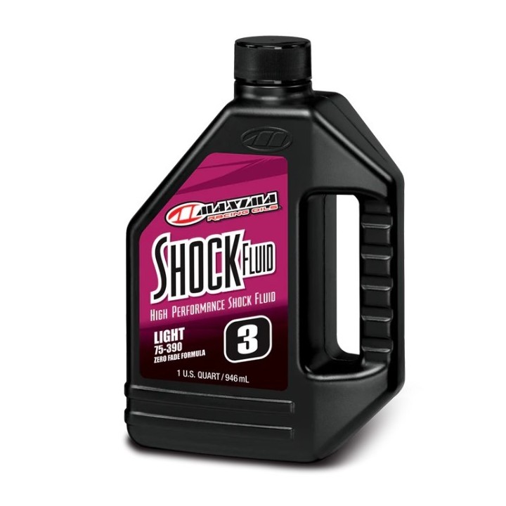 MAXIMA RACING OILS OLEJ DO CENTRALNEGO AMORTYZATORA RACING SHOCK FLUID LIGHT 75/390 3WT 946 ML (1 LITR) (12) (AKC)