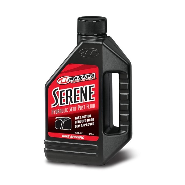 MAXIMA RACING OILS OLEJ DO HYDRAULICZNYCH REGULOWANYCH SZTYC ROWEROWYCH MTB SERENE FLUID 473 ML (12) (AKC)