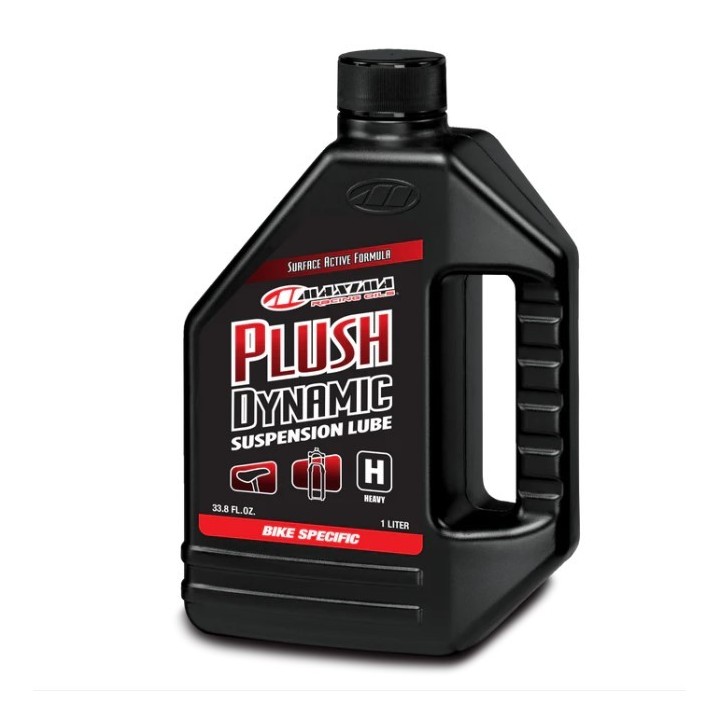 MAXIMA RACING OILS OLEJ DO AMORTYZATORÓW ROWEROWYCH PLUSH DYNAMIC HEAVY (NEW PRODUCT) 1 LITR (12) (AKC)