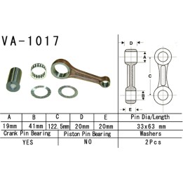 Silnik VESRAH korbowód honda trx 450 fourtrax foreman '95-'01 (VA1017) (made in japan)