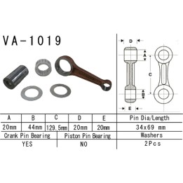 Silnik VESRAH korbowód honda TRX500 fa/fg '01-'13 (fourtrax, foreman, rubicon) (VA1019) (made in japan)
