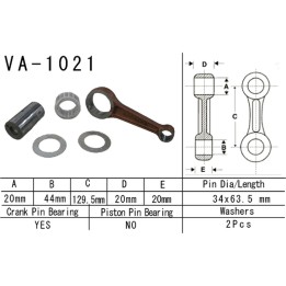 Silnik VESRAH korbowód honda TRX500 fe/fm/tm '05-'11 (fourtrax, foreman) (VA1021) (made in japan)