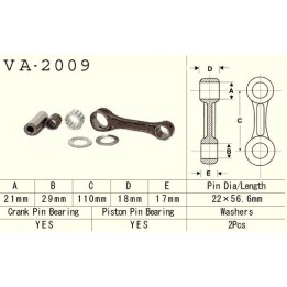 Silnik VESRAH korbowód yamaha yfs 200 (YFS200) blaster '88-'06 (VA2009) (made in japan)