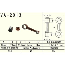 Silnik VESRAH korbowód yamaha yfm 80 (YFM80) '85-'08 (VA2013) (made in japan)