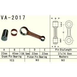 Silnik VESRAH korbowód yamaha yfm 660 (YFM660) raptor '01 (VA2017) (made in japan)