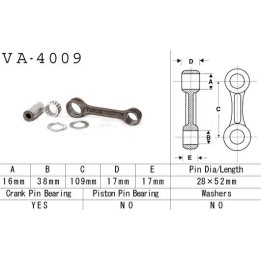 Silnik VESRAH korbowód kawasaki klf 220 (KLF220) '92-'11, klf 250 (KLF250) '92-'11 (VA4009) (made in japan)