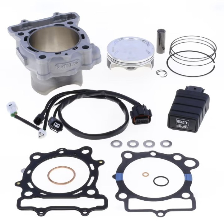 Silnik ATHENA cylinder kompletny z modułem zmiany map zapłonu kawasaki kxf 250 '23-'24 big bore 85MM (+7MM=296CCM) (cr 13.5:1)