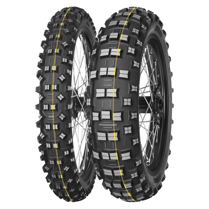 MITAS OPONA 140/80-18 TERRA FORCE-EF 70R SUPER FAST (ŻÓŁTY PASEK) TT TYŁ DOT 52/2025