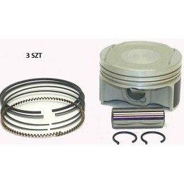 Silnik WOSSNER komplet tłoków sea doo spark ace '14-'19 (4T) (+0,50MM=74,50MM) (tłok 74,44MM) (3SZT) (sworzeń 17MM) (tłok sea d…