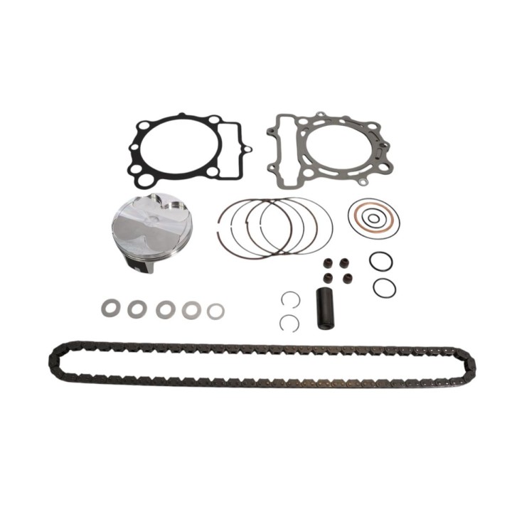 VERTEX zestaw naprawczy góry silnika kawasaki kx 250 f (KXF250) '23-'24 (std. + 0.02MM = 77.97MM) (14.1:1) (tłok, uszczelki top…