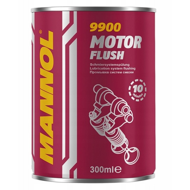 MANNOL MOTOR FLUSH 300ML - PREPARAT DO PŁUKANIA SILNIKA (DO OLEJU SILNIKOWEGO) (9900) (24)