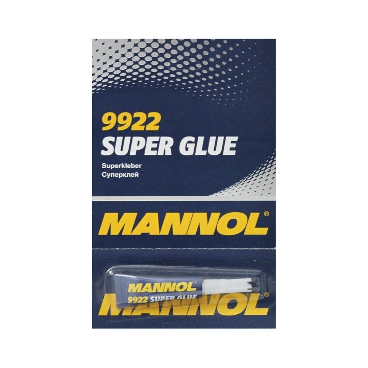 MANNOL SUPER GLUE 3G - KLEJ BŁYSKAWICZNY - KROPELKA (9922) (288)