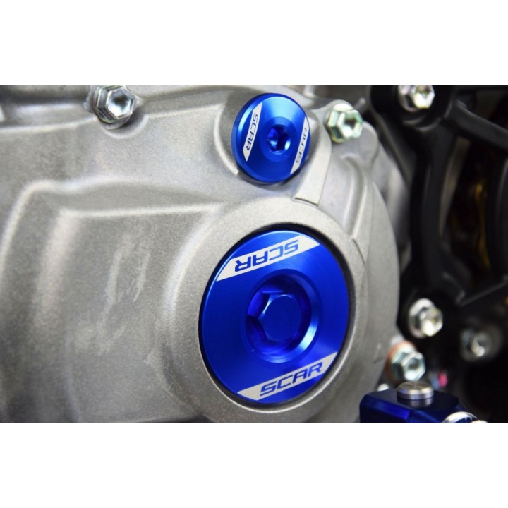 SCAR racing korki inspekcyjne silnika yamaha yz 250F '14-'25, yz 450F '10-'22, yz 250FX '15-'25, wr 250F '15-'25, yz 450FX '16-…