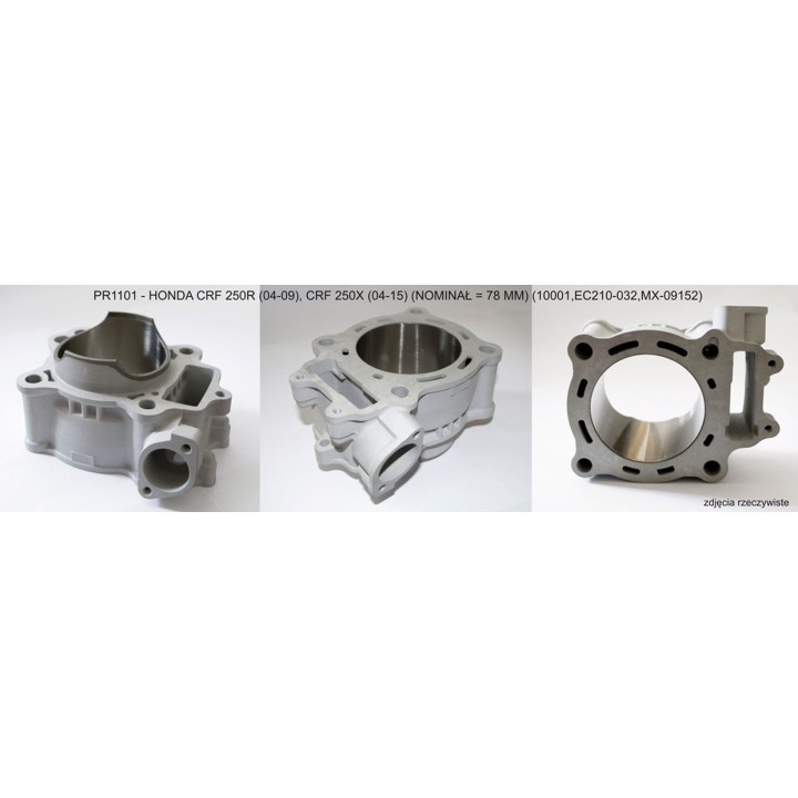 Silnik PROMX cylinder honda crf 250 r '04-'09 , crf 250 x '04-'17 (std 78MM) nicasil