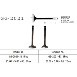 Silnik VESRAH zawór wydechowy yamaha yfm 80 '85-'08 (oem: 22K-12121-01,2D3-12121-00) (1SZT.) (made in japan)