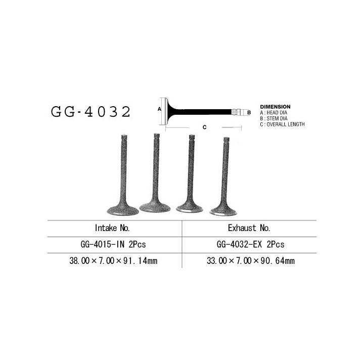 Silnik VESRAH zawór wydechowy kawasaki klr 650 '87-'09 (oem: 12005-1085) ( 1SZT.) (made in japan)