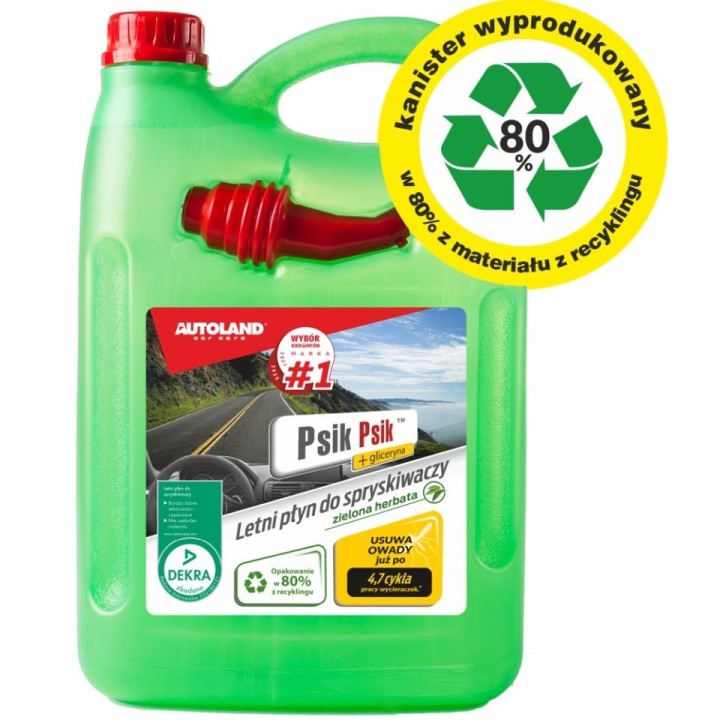 AUTOLAND LETNI PŁYN DO SPRYSKIWACZY 4L PSIK PSIK ZIELONA HERBATA (4)