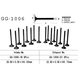 Silnik VESRAH zawór ssący honda cb 900F 79-83 (SC01, SC09), cb 1100F/R 82-85 (oem: 14711-438-000) (1SZT.) (made in japan)