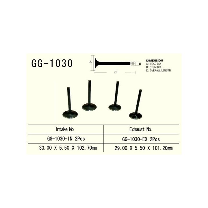 Silnik VESRAH zawór ssący honda trx 400 ex '99-'08, XR 400 '96-'06 , trx 500 fga/fpa '04-'14 (2 na pojazd) (oem: 14711-HN2-000,…