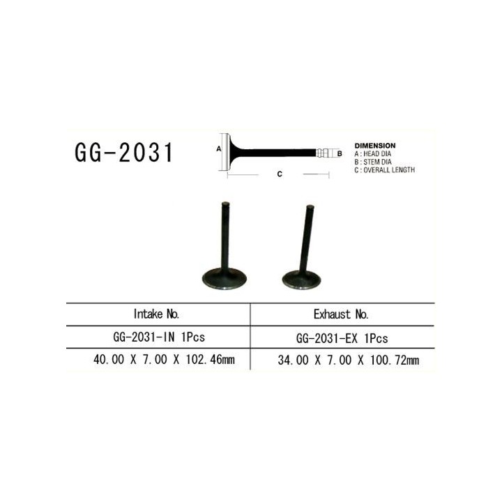 Silnik VESRAH zawór ssący yamaha yfm 450, kodiak, grizzly, wolverine '03-14' (1 na pojazd) (oem: 5GH-12111-00) (1SZT.) (made in…