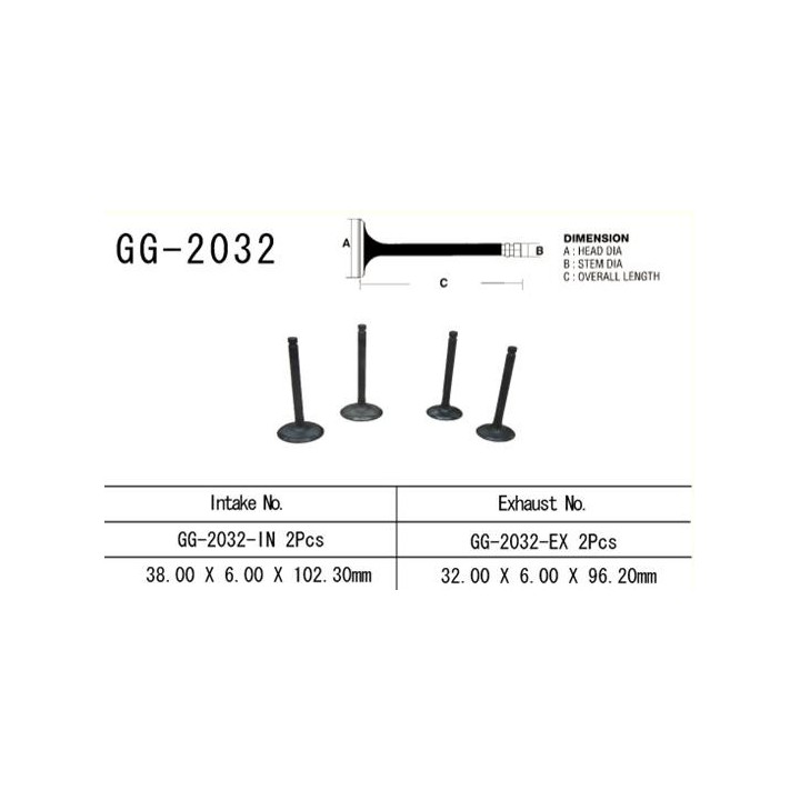Silnik VESRAH zawór ssący yamaha yfm 700 '06-'18, xt 660R/X (2 na pojazd) (oem: 5VK-12111-00) (1SZT.) (made in japan)