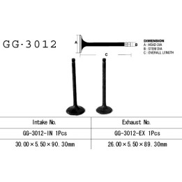 Silnik VESRAH zawór ssący suzuki gn 125 82-, dr 125 82-85, fl 125 '07-17' (30,00X5,5X90,30MM) (oem: 12911-05211) (1SZT.) (made…