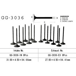 Silnik VESRAH zawór ssący suzuki gsf 1250 '07-'10, gsxr 1100 w '94-'98, dl 650 '07-'17, sv 650/SVF 650 '99-'17 (oem: 12911-18H0…
