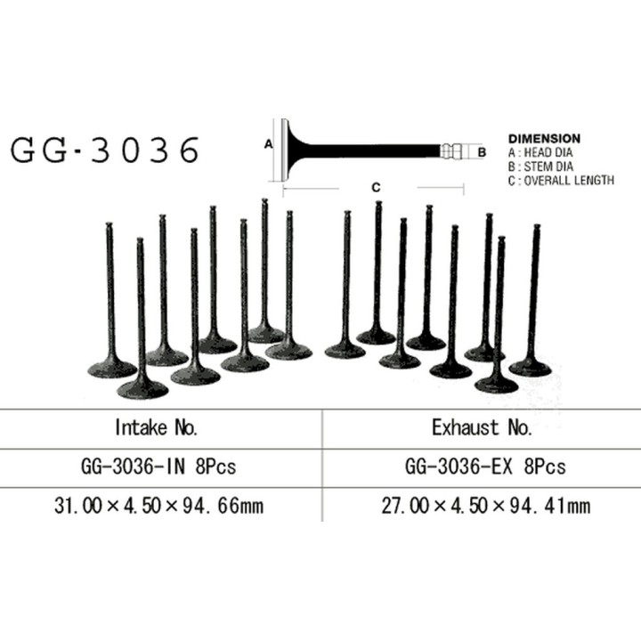 Silnik VESRAH zawór ssący suzuki gsf 1250 '07-'10, gsxr 1100 w '94-'98, dl 650 '07-'17, sv 650/SVF 650 '99-'17 (oem: 12911-18H0…