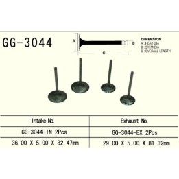 Silnik VESRAH zawór ssący suzuki drz 400 '00-'13, LTZ400 '03-'13 (2 na pojazd) (oem: 12004-S004,12911-29F00 (1SZT.) (made in ja…
