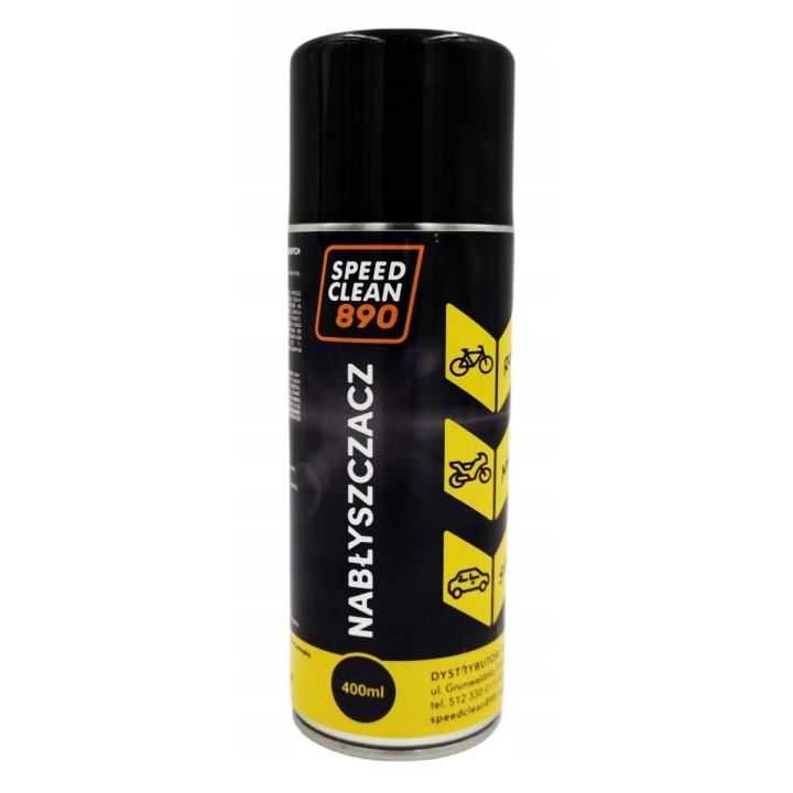 SPEEDCLEAN 890 NABŁYSZCZACZ DO MOTOCYKLI, ROWERÓW I SAMOCHODÓW POJEMNOŚĆ 400ML