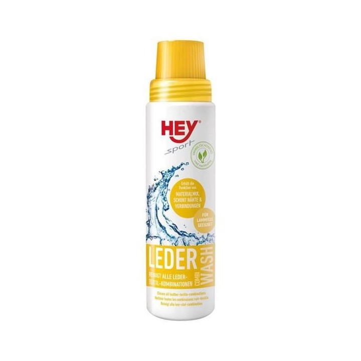 MODEKA HEY LEDER COMBI WASH PREPARAT DO PRANIA SKÓRY I POŁĄCZEŃ TEKSTYLNO-SKÓRZANYCH - POJEMNOŚĆ 250ML