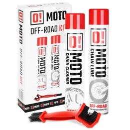 OMOTO OFF ROAD CHAIN CARE AND PROTECTION ZESTAW DO CZYSZCZENIA I SMAROWANIA ŁAŃCUCHA 2+1 ZESTAW Z SZCZOTKĄ (2 X 750ML) (O!MOTO) 