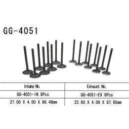 Silnik VESRAH zawór ssący kawasaki ZX6R 03-04, zx 6RR 03(OEM: 12004-1163) (1SZT.) (made in japan)