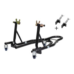 BIKETEC PRO PODNOŚNIK / STOJAK MOTOCYKLOWY POD TYLNE KOŁO TYP-V I TYP-L (POD ROLKI I WAHACZ) NA WÓZKU