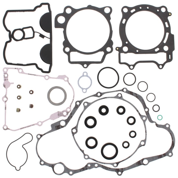 WINDEROSA (vertex) komplet uszczelek yamaha WR450F 07-15, YZ450F 06-09 (z uszczelniaczami silnikowymi)