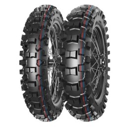 MITAS OPONA 90/90-14 TERRA FORCE-MX IT PIT CROSS (CZERWONO-NIEBIESKI PASEK) 46M TT PRZÓD DOT 2025 (DOT:XJDP) (ZAMIENNIK:70001000