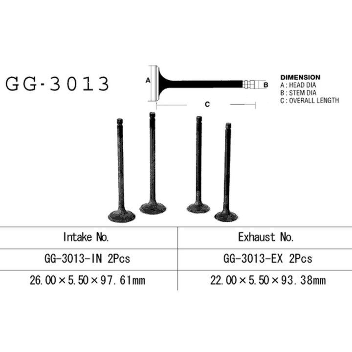 VESRAH zawór wydechowy suzuki gz 250 99-10, gn 250, dr 250, lt 300 e '87-89' (oem: 12912-38200,12911-38201) (1SZT.) (made in ja…