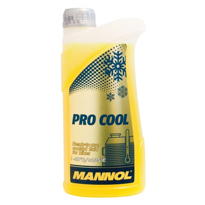 MANNOL płyn do chłodnic pro cool 1L motocyklowy (-40ST.C/+135ST.C) gotowy do użycia (960)